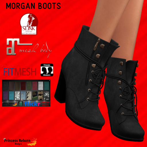 Second Life Marketplace Boots "BOXED"